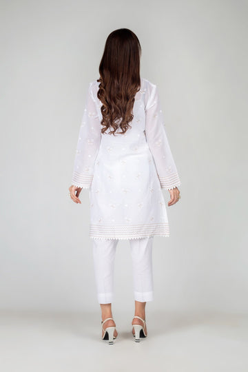 Bareeze BNl1585 White Summer Embroidered Lawn 2022 Online Shopping